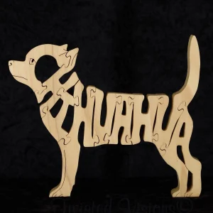 Picture of a Chihuahua Dog Puzzle made with a Scroll Saw