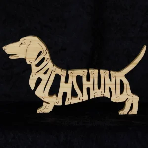 Picture of a Dachshund Dog Puzzle made with a Scroll Saw