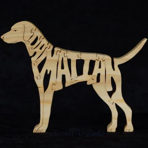 Picture of a Dalmatian Dog Puzzle made with a Scroll Saw