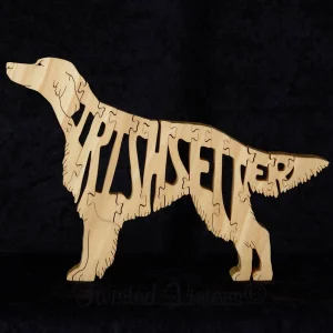 Picture of an Irish Setter Dog Puzzle made with a Scroll Saw